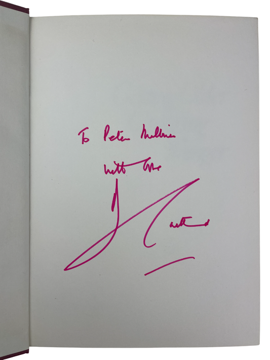 Getting Older, Growing Younger 1984 Barbara Cartland signed first edition hardcover Sidgwick and Jackson London personal letter included Dame Commander Order of the British Empire DBE autobiography vitality beauty self-discipline graceful aging longevity health romance author prolific 20th century British literature rare collectible signed book Cartland autograph Camfield Place Beatrix Potter stationery personal anecdotes youthful energy rejuvenation charm optimism self-assurance literature collectible Brit