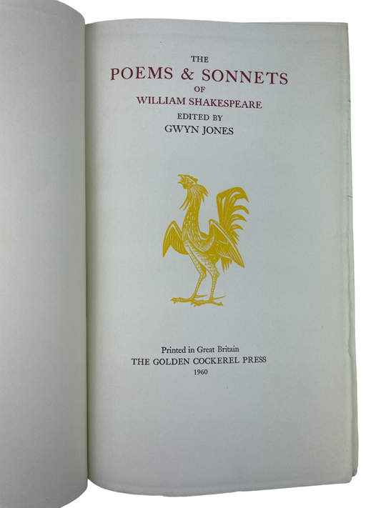 William Shakespeare - The Poems & Sonnets - 1960