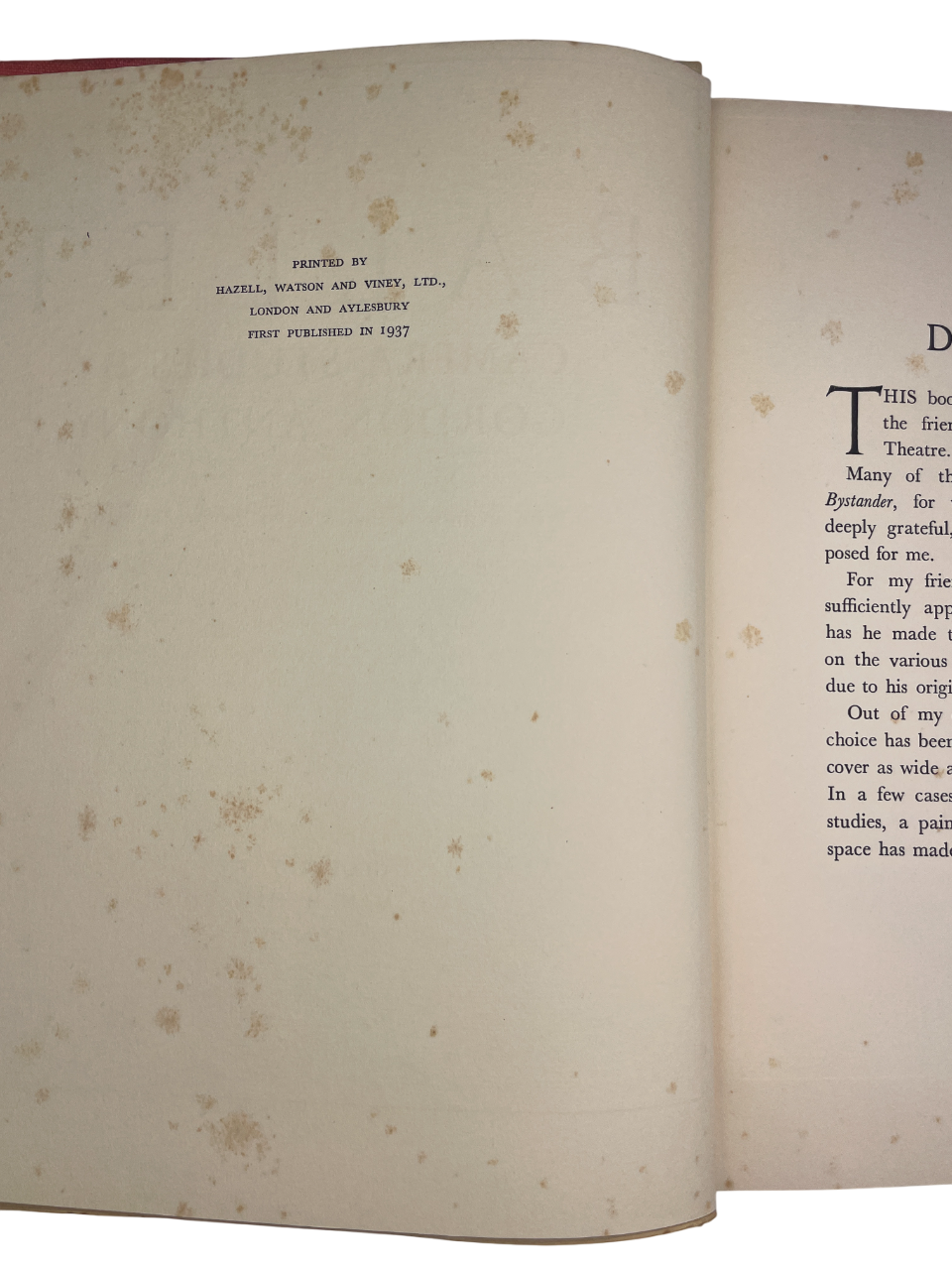  Rare first edition Ballet Camera Studies (1937) by Gordon Anthony, published by Geoffrey Bles, London. This landmark ballet photography book features 51 portraits of pre-war ballet stars including Margot Fonteyn, Frederick Ashton, Leonide Massine, and Alicia Markova. Captures the artistry of British ballet and De Basil Ballet, René Blum’s Company, Ballet Jooss, Vic-Wells Ballet. Gordon Anthony’s pioneering photographic work, held in the V&A and National Portrait Gallery, established the global reputation o