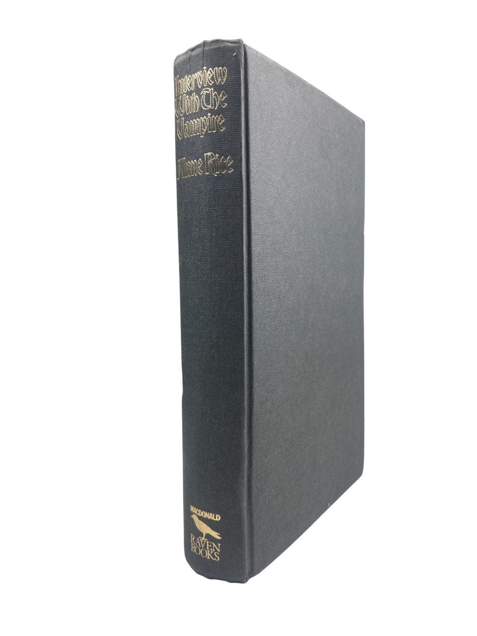 First UK edition, first printing of Interview with the Vampire by Anne Rice, 1976, published by Raven Books. A gothic horror masterpiece and debut novel that began The Vampire Chronicles, it explores immortality, loss, and desire through the confessional voice of Louis and the haunting child-vampire Claudia. A cornerstone of modern vampire fiction, adapted into the 1994 film and 2022 TV series, sought after by collectors of horror first editions.