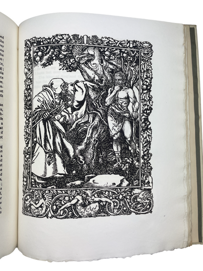  Early English Romances 1904 rare antique folklore book William John Thoms Otto Schulze Edinburgh Harold Nelson illustrations gold embossed cover gilt binding illustrated volume includes Robert the Deuyll, Robin Hood, Fryer Bacon early English folklore romance legends medieval literature Arthurian tales rare illustrated edition British folklore history antiquarian book collector rare 1904 printing decorative binding illuminated pages golden cover illustrated art engraving folklore origins William John Thoms