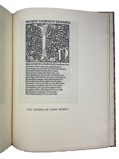  A Note by William Morris on his Aims in Founding the Kelmscott Press 1934 rare presentation copy Central School of Arts and Crafts London S.C. Cockerell description of the Kelmscott Press William Morris design typography fine press book Arts and Crafts movement handmade paper letterpress binding craftsmanship Royal College of Art bookplate provenance 1930s fine printing British design history limited edition presentation to F. W. Burrows Arts and Crafts publishing Kelmscott aestheticism William Morris phil