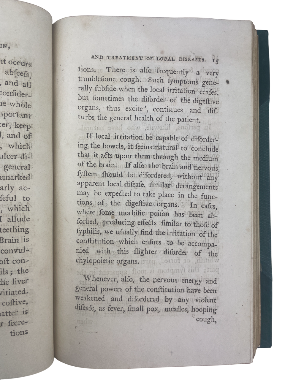 John Abernethy 1809 Surgical Observations rare antique medical book early surgery text arterial ligation aneurism treatment constitutional disease theory St Bartholomew’s Hospital surgeon John Hunter student historic surgical treatise Longman London 19th century medical history collectible original edition influential surgical work rare book dealer UK