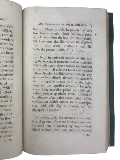 John Abernethy 1809 Surgical Observations rare antique medical book early surgery text arterial ligation aneurism treatment constitutional disease theory St Bartholomew’s Hospital surgeon John Hunter student historic surgical treatise Longman London 19th century medical history collectible original edition influential surgical work rare book dealer UK