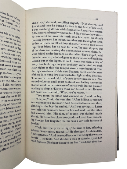 First UK edition, first printing of Interview with the Vampire by Anne Rice, 1976, published by Raven Books. A gothic horror masterpiece and debut novel that began The Vampire Chronicles, it explores immortality, loss, and desire through the confessional voice of Louis and the haunting child-vampire Claudia. A cornerstone of modern vampire fiction, adapted into the 1994 film and 2022 TV series, sought after by collectors of horror first editions.