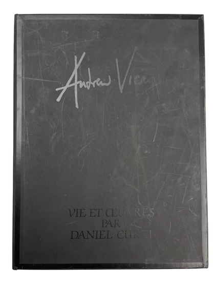 Andrew Vican art book signed limited edition 1986 Daniel Curzi French contemporary artist lithograph collectible Vie et Oeuvres monograph rare art biography Paris France artist portfolio signed numbered lithograph modern art 20th century European painting graphic arts limited print 3250 edition Daniel Curzi study Vican works catalogue France art market collectors edition modernist French painter portfolio rare art book art historian lithograph included.