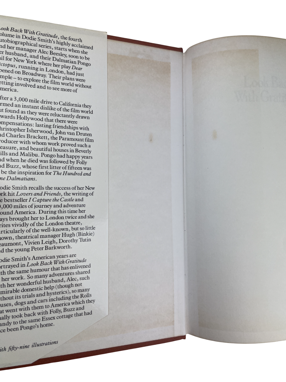 Dodie Smith Look Back With Love 1974 Look Back With Mixed Feelings 1978 Look Back With Astonishment 1979 Look Back With Gratitude 1985 complete set first editions signed autobiography memoirs British author I Capture the Castle Hundred and One Dalmatians literary self-portrait 20th century London New York Hollywood theatre writing playwright novelist rare collectible books vintage Dodie Smith memoirs four-volume set rare first edition British literature author biography Dodie Smith literary history classic 