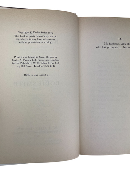 Dodie Smith Look Back With Love 1974 Look Back With Mixed Feelings 1978 Look Back With Astonishment 1979 Look Back With Gratitude 1985 complete set first editions signed autobiography memoirs British author I Capture the Castle Hundred and One Dalmatians literary self-portrait 20th century London New York Hollywood theatre writing playwright novelist rare collectible books vintage Dodie Smith memoirs four-volume set rare first edition British literature author biography Dodie Smith literary history classic 