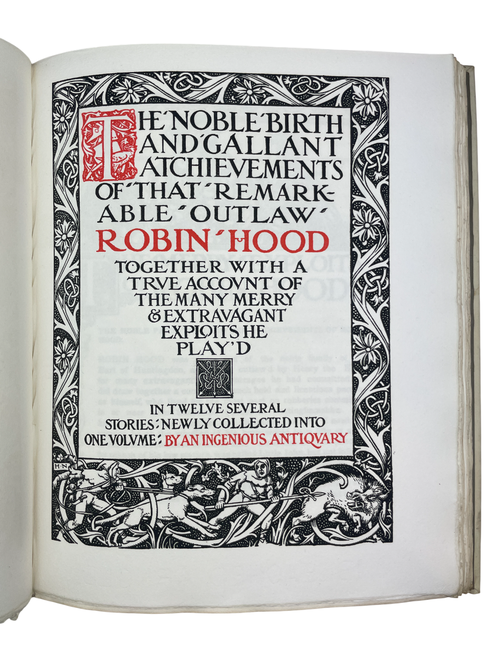  Early English Romances 1904 rare antique folklore book William John Thoms Otto Schulze Edinburgh Harold Nelson illustrations gold embossed cover gilt binding illustrated volume includes Robert the Deuyll, Robin Hood, Fryer Bacon early English folklore romance legends medieval literature Arthurian tales rare illustrated edition British folklore history antiquarian book collector rare 1904 printing decorative binding illuminated pages golden cover illustrated art engraving folklore origins William John Thoms