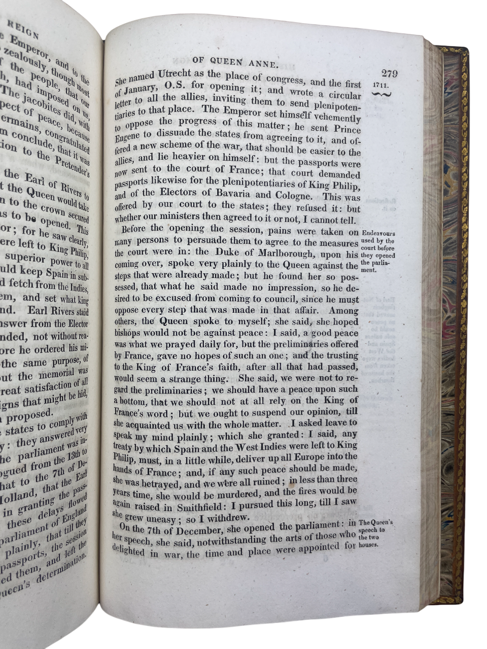 Four-volume 1818 London edition of Gilbert Burnet’s History of His Own Time, chronicling England and Scotland from the Restoration of Charles II to Queen Anne and the Treaty of Utrecht. A landmark contemporary account by a statesman-bishop directly involved in events, it blends political, ecclesiastical, and social history. A cornerstone narrative source for scholars and collectors of 17th- and 18th-century British history and early political writing.