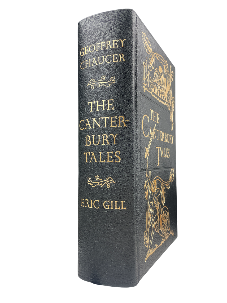 Geoffrey Chaucer The Canterbury Tales Folio Society limited edition 2010 no 687 of 1980 fine press facsimile Golden Cockerel Press Eric Gill engravings illustrated book typography art design collector rare Folio Society London Chaucer edition literature classic medieval poetry fine binding limited print Folio Society Canterbury Tales Golden Cockerel reproduction Eric Gill illustrations rare collectible book fine press printing British literature history deluxe edition collectors copy