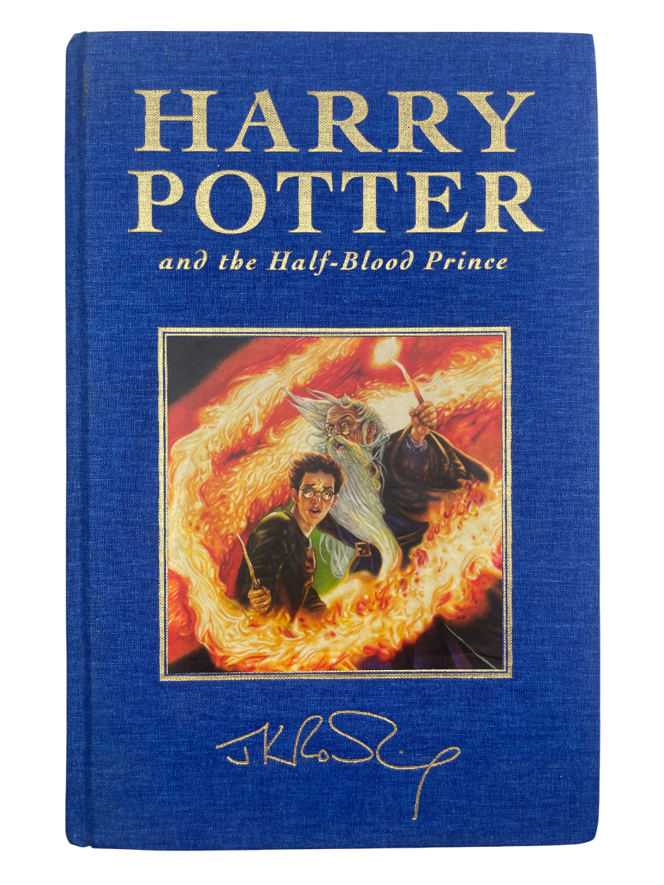 Deluxe First Edition of Harry Potter and the Half-Blood Prince (2005), published by Bloomsbury, London. Bound in decorative cloth and printed in limited numbers, this rare collector’s edition represents the penultimate volume in J.K. Rowling’s legendary fantasy series. Larger in format and more luxurious than the trade issue, the 2005 deluxe Half-Blood Prince has become one of the most sought-after modern Harry Potter first editions for collectors worldwide.