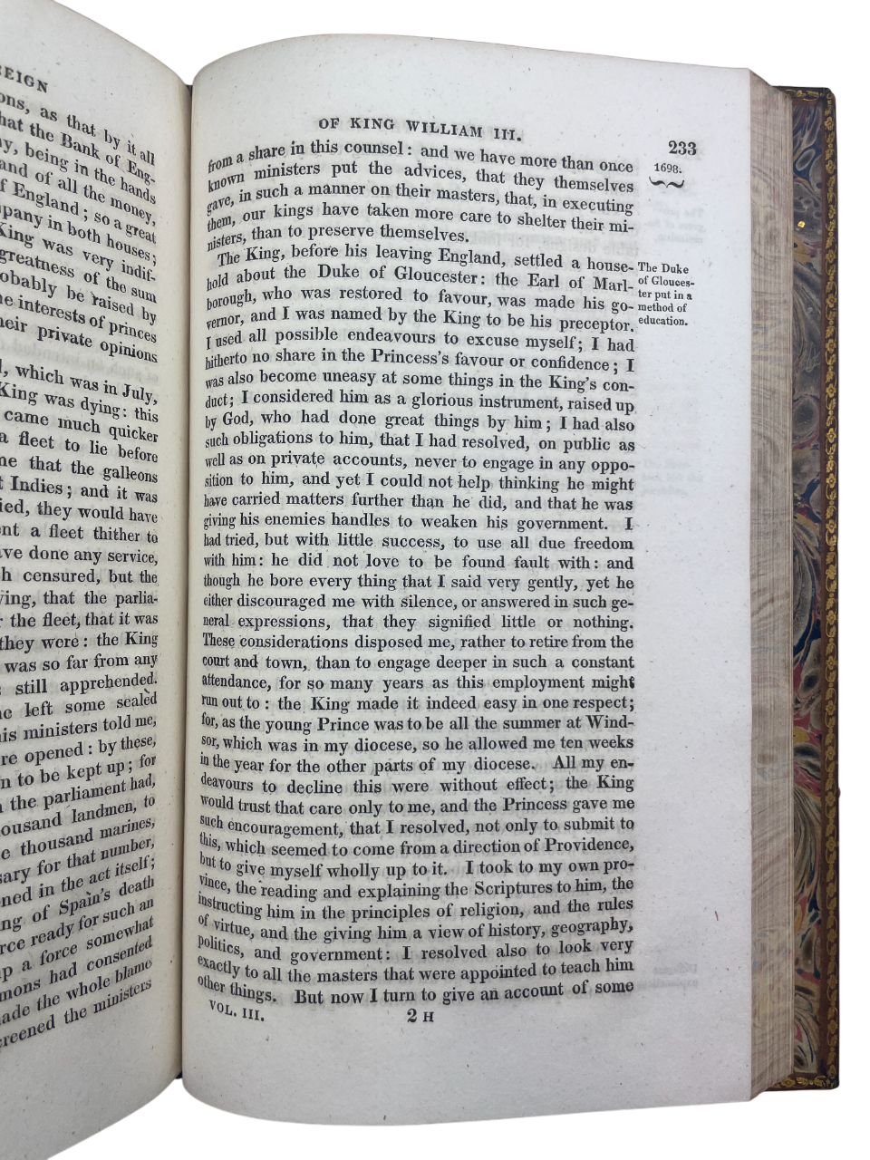 Four-volume 1818 London edition of Gilbert Burnet’s History of His Own Time, chronicling England and Scotland from the Restoration of Charles II to Queen Anne and the Treaty of Utrecht. A landmark contemporary account by a statesman-bishop directly involved in events, it blends political, ecclesiastical, and social history. A cornerstone narrative source for scholars and collectors of 17th- and 18th-century British history and early political writing.