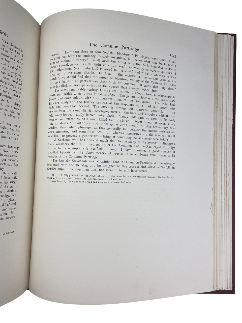 J.G. Millais - The Natural History of British Game Birds - 1909 (Limited, #239/550)