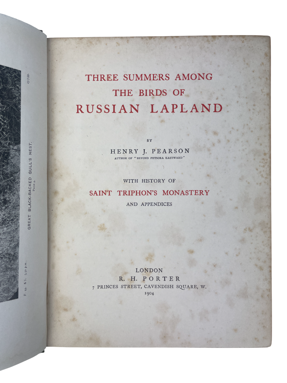 Henry J. Pearson - Three Summers Among The Birds of Russian Lapland - 1904