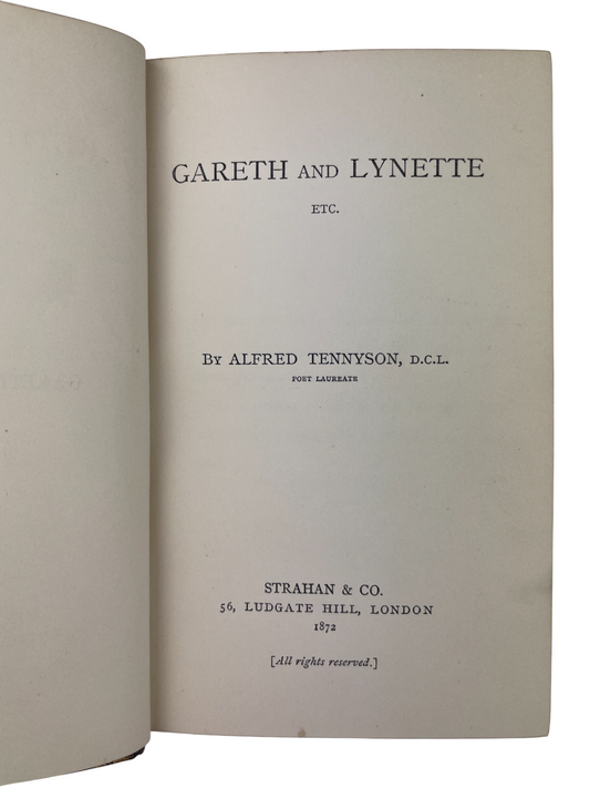 Alfred Tennyson - Gareth and Lynette - 1872