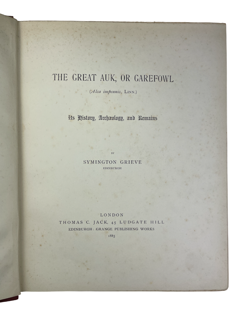 Symington Grieve - The Great Auk - 1885