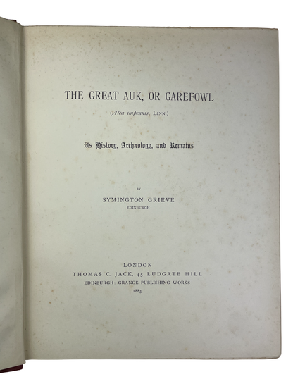 Symington Grieve - The Great Auk - 1885