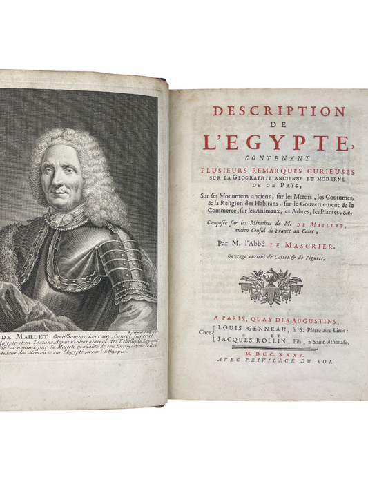 Benoît de Maillet - Description de l'Egypte - 1735