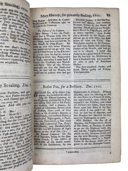 Select Trials for Murders, Robberies, Rapes, Sodomy, Coining, Frauds - 1734-1735