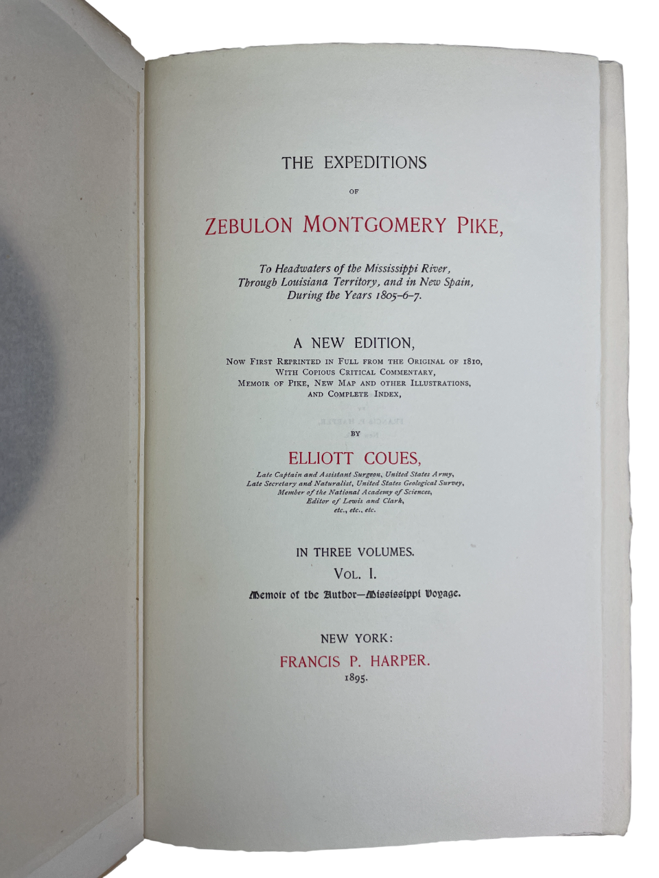 Elliott Coues - The Expeditions of Zebulon Montgomery Pike - 1895