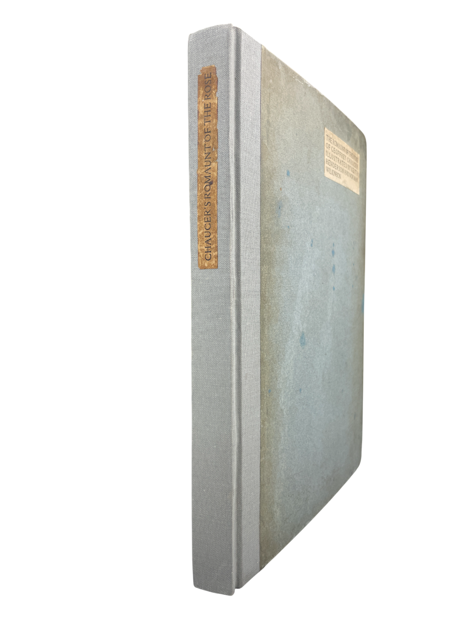 Limited edition 1908 The Romaunt of the Rose Geoffrey Chaucer Middle English translation Le Roman de la Rose rare medieval literature book illustrated Keith Henderson Norman Wilkinson allegorical dream-vision courtly love medieval poetry collectible Chatto & Windus London early 20th century plates decorative art rare book UK Chaucerian translation medieval allegory classic literature collectible edition