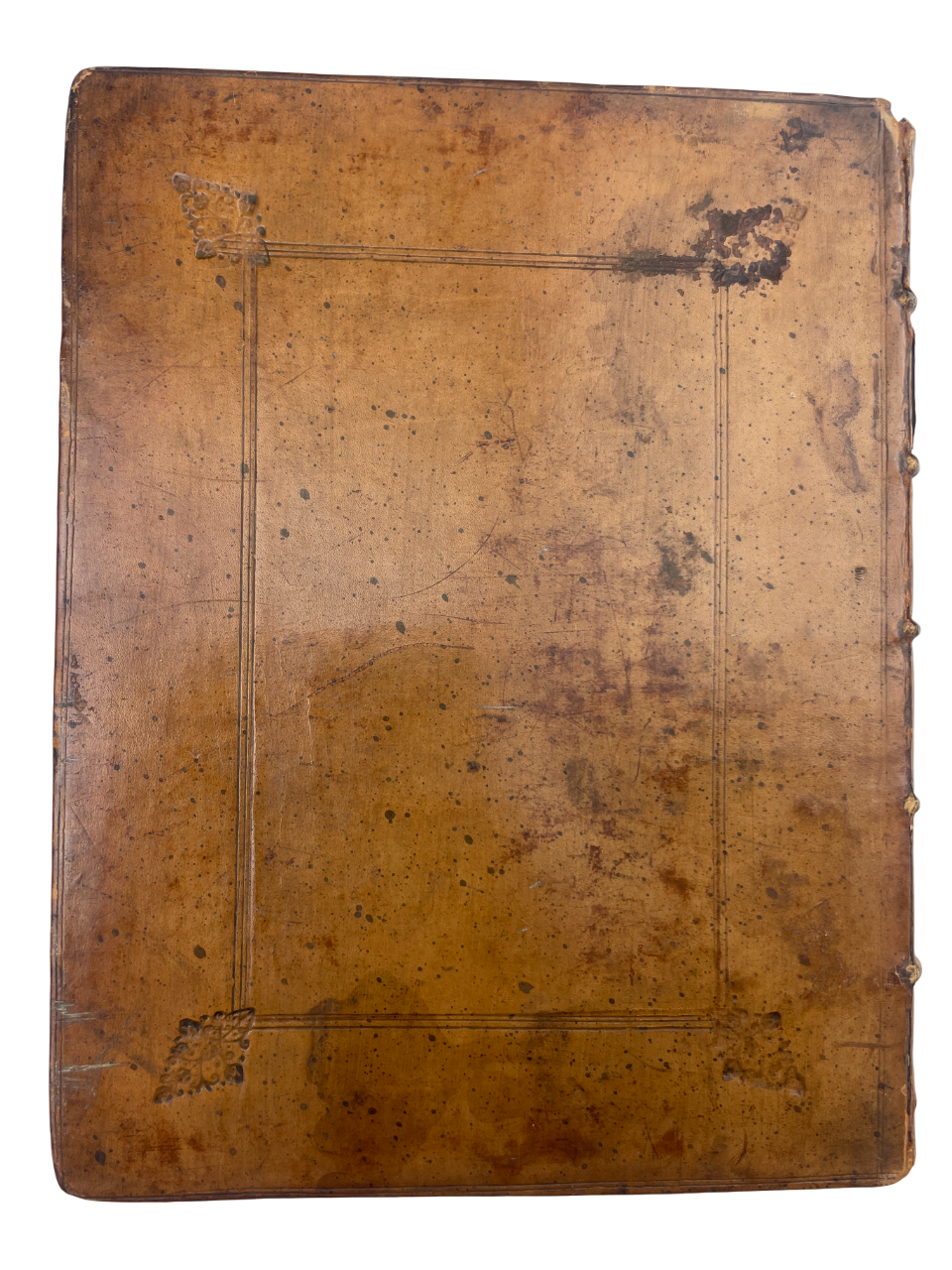 De Origine moribus & rebus gestis Scotorum libri decem by John Leslie, 1675, In aedibus populi Romanae. Early Scotland history, Catholic perspective, Bishop of Ross, ambassador to Mary Queen of Scots, topographical research, genealogical engravings, portraits, woodcut initials, tailpieces, antique Scottish history, rare 17th-century book, Trinity College bookplate, Cambridge provenance, illustrated historical folio, early modern Scottish historiography, collectible rare book, scholarly reference, first-hand