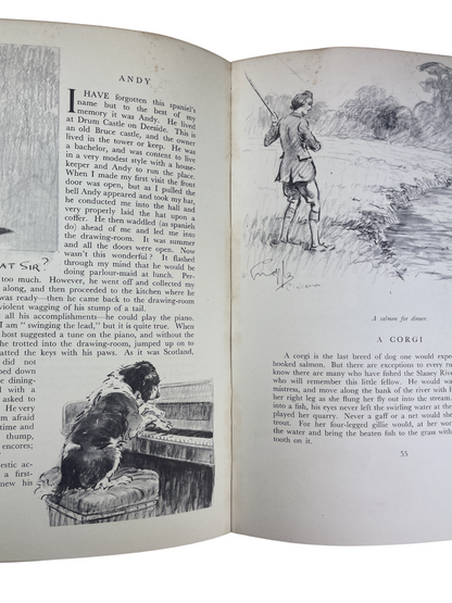 Four-Legged Friends and Acquaintances 1951 Snaffles signed first edition sporting art book rare collectible hunting polo fox hunters racers chasers scruffy terriers loyal hounds British sporting artist Charles Johnson Payne animal illustrations colour plates black and white plates humour wit charm equestrian collectors fox hunting dogs military life sporting world rare first edition signed Snaffles collectible book sporting history British art horse and dog illustrations fox hunting memorabilia
