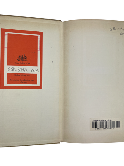 Vintage 1957 limited edition book Thomas James Cobden-Sanderson: Bookbinder and Printer, published in Copenhagen by Nordlundes Bogtrkkeri. Rare collectible fine press book on bookbinding and printing, limited to 100 copies. Arts and Crafts movement era design, printed on quality paper with elegant typography. Vintage bookbinding history collectible, ideal for collectors of rare books, printing history, and fine press editions.
