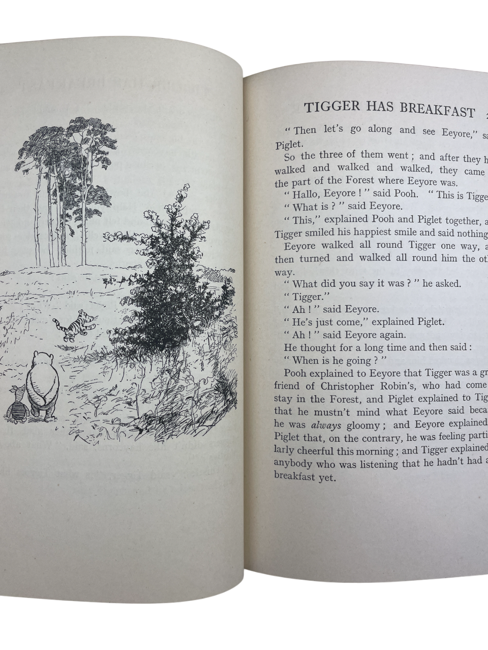 First edition, deluxe issue of The House at Pooh Corner by A.A. Milne, 1928, in rare blue binding with only 1,200 copies. Introducing Tigger and the game of Poohsticks, this collectible children’s classic features charming illustrations, deluxe blue cloth, gilt edges, and a finely preserved interior, making it a highly sought-after first edition for collectors, rare book enthusiasts, and fans of Milne’s beloved Winnie-the-Pooh series worldwide.