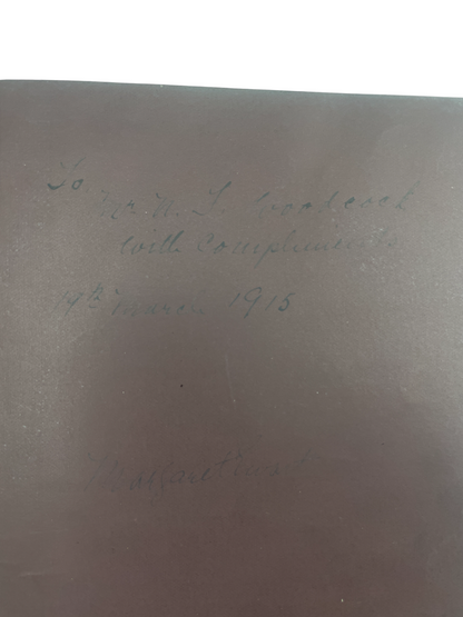 1899 edition of The Penycuik Experiments by James Cossar Ewart, pioneering experimental genetics and hybridization. Documents zebra–horse crosses testing telegony, hybrid vigor, inbreeding, and prepotency. Includes inscription “Margaret Ewart” (1915), suggesting family provenance. Essential for collectors of genetics history, experimental zoology, and Edinburgh scientific heritage.