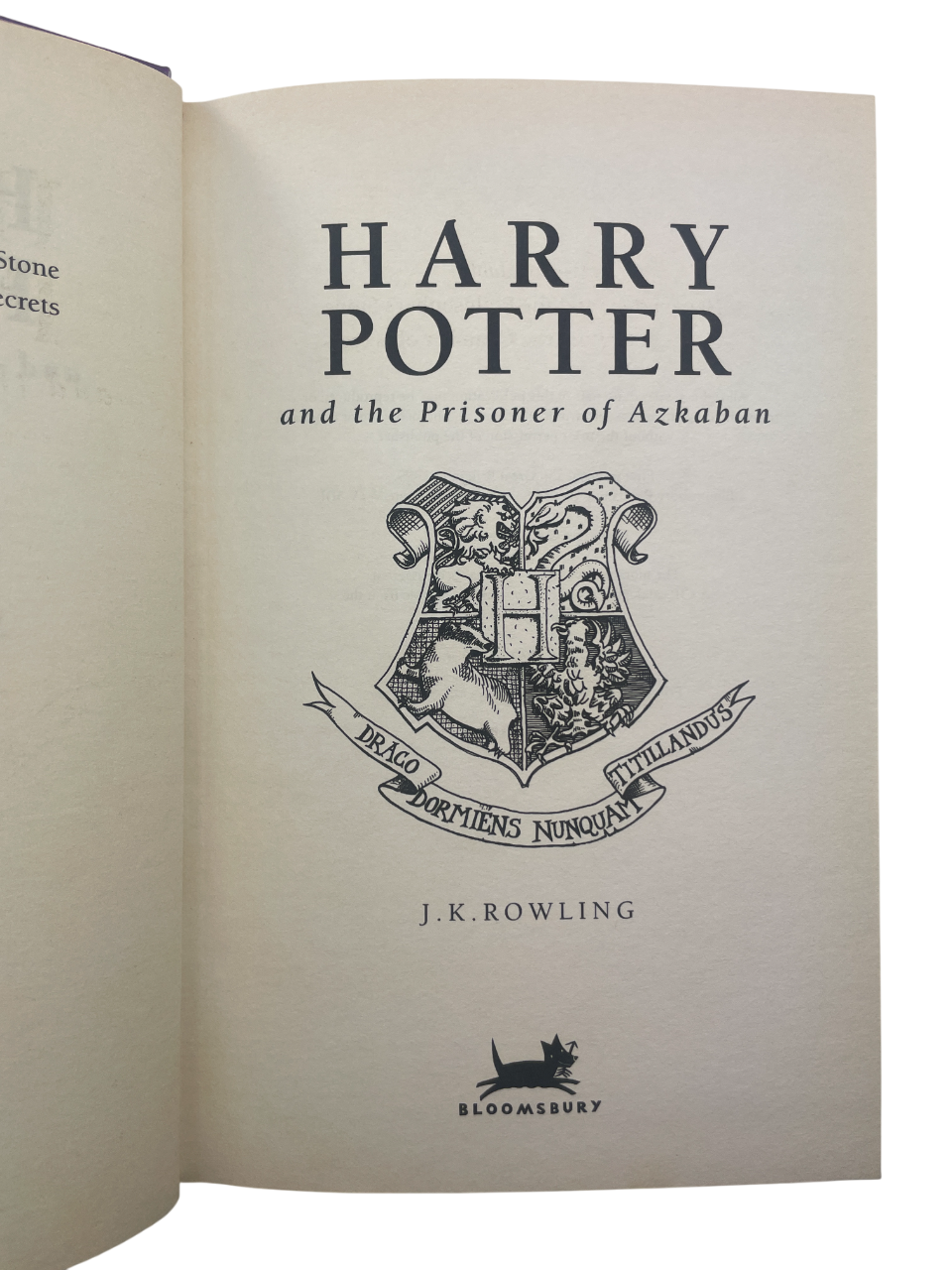Harry Potter Prisoner of Azkaban 1999 Bloomsbury first edition second print rare early Harry Potter book collectible J.K. Rowling vintage fantasy novel UK edition high-resolution images rare Potter books investment copy early printing Bloomsbury cover art