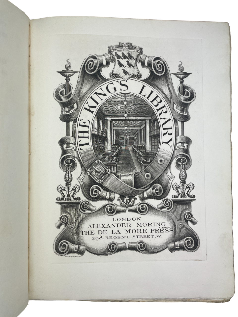  Rare 1904 limited edition book Shakespeare’s Ovid: Being Arthur Golding’s Translation of the Metamorphoses, published by De la More Press, London. Number 229 of 350 copies. Fine press edition of Ovid’s Metamorphoses, the classic Latin narrative poem that inspired Shakespeare and Renaissance literature. Features Arthur Golding’s 1567 English translation with engraved frontispiece. Early 20th-century collectible book in original quarter cloth binding, with Royal College of Art label and bookplate. Rare antiq