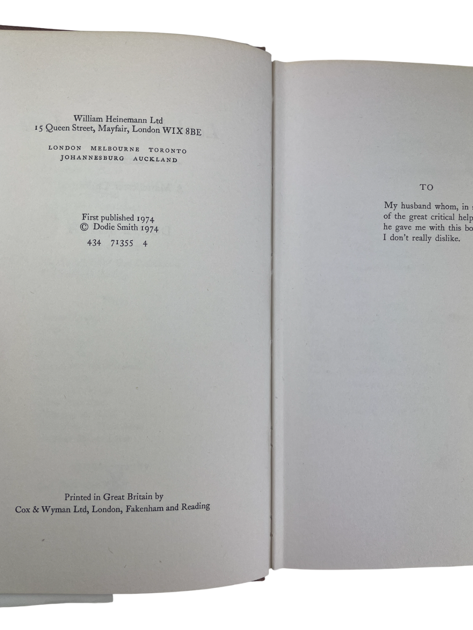 Dodie Smith Look Back With Love 1974 Look Back With Mixed Feelings 1978 Look Back With Astonishment 1979 Look Back With Gratitude 1985 complete set first editions signed autobiography memoirs British author I Capture the Castle Hundred and One Dalmatians literary self-portrait 20th century London New York Hollywood theatre writing playwright novelist rare collectible books vintage Dodie Smith memoirs four-volume set rare first edition British literature author biography Dodie Smith literary history classic 
