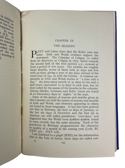 T. Gwynn Jones - Welsh Folklore and Folk-Custom - 1930 First edition book by Professor T. Gwynn Jones C.B.E. (1871–1949), a leading Welsh poet, scholar, and translator whose work shaped Welsh literature and education in the early twentieth century. This comprehensive text explores Celtic deities, fairies, ghosts, folk rituals, and weather lore, tracing their lasting influence on Welsh culture.