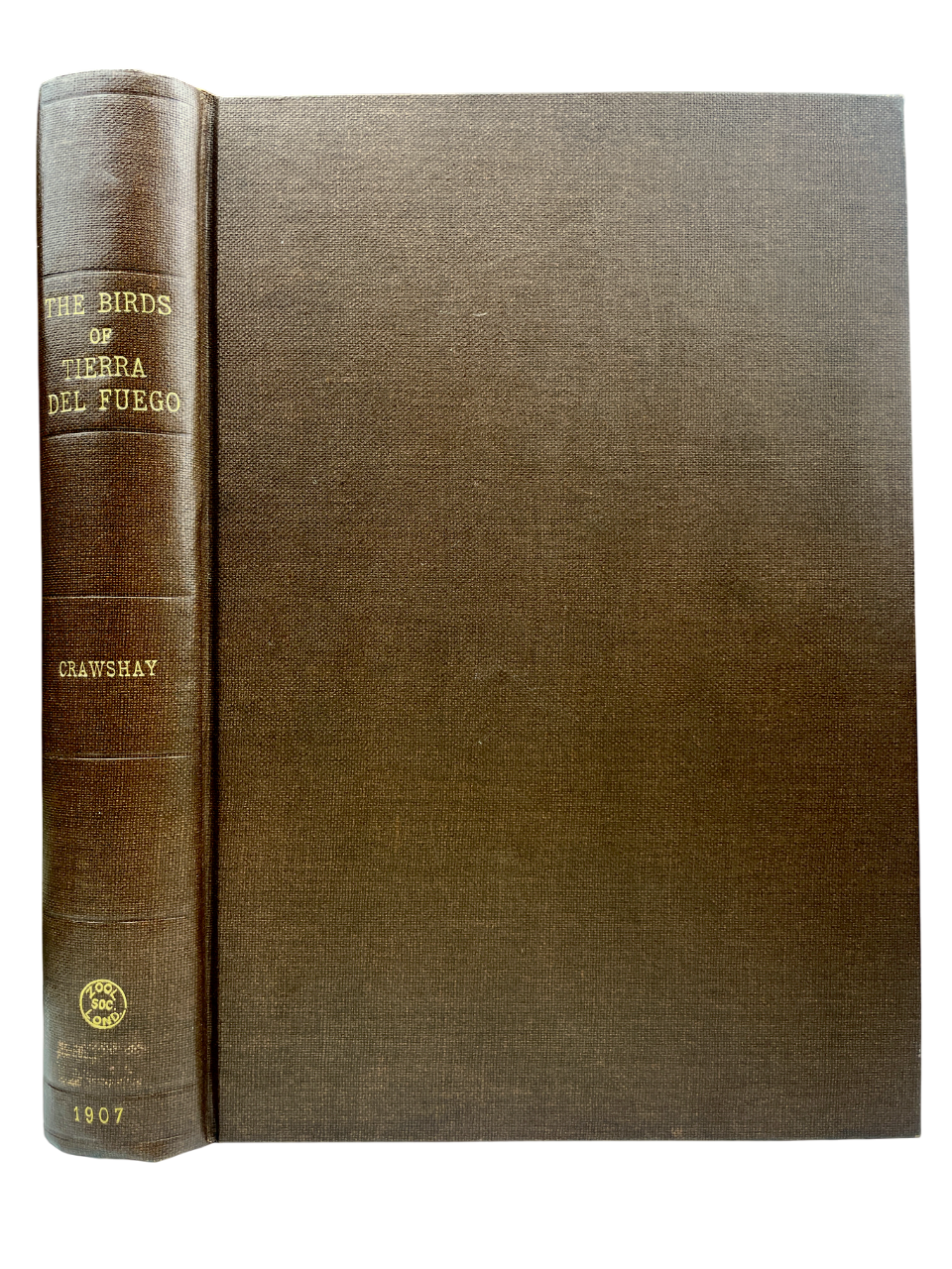  Rare antique ornithology book The Birds of Tierra del Fuego by Richard Crawshay, 1907 first edition limited to 300 copies, published by Bernard Quaritch London. Early 20th century natural history collectible with 21 hand-coloured lithographed bird plates, 23 photogravure landscape views, wood-engraved dedication, and colour map. Bound for the Zoological Society of London. Classic rare book of South American birds, Tierra del Fuego expedition 1904, featuring detailed species descriptions, plumage, habitat n