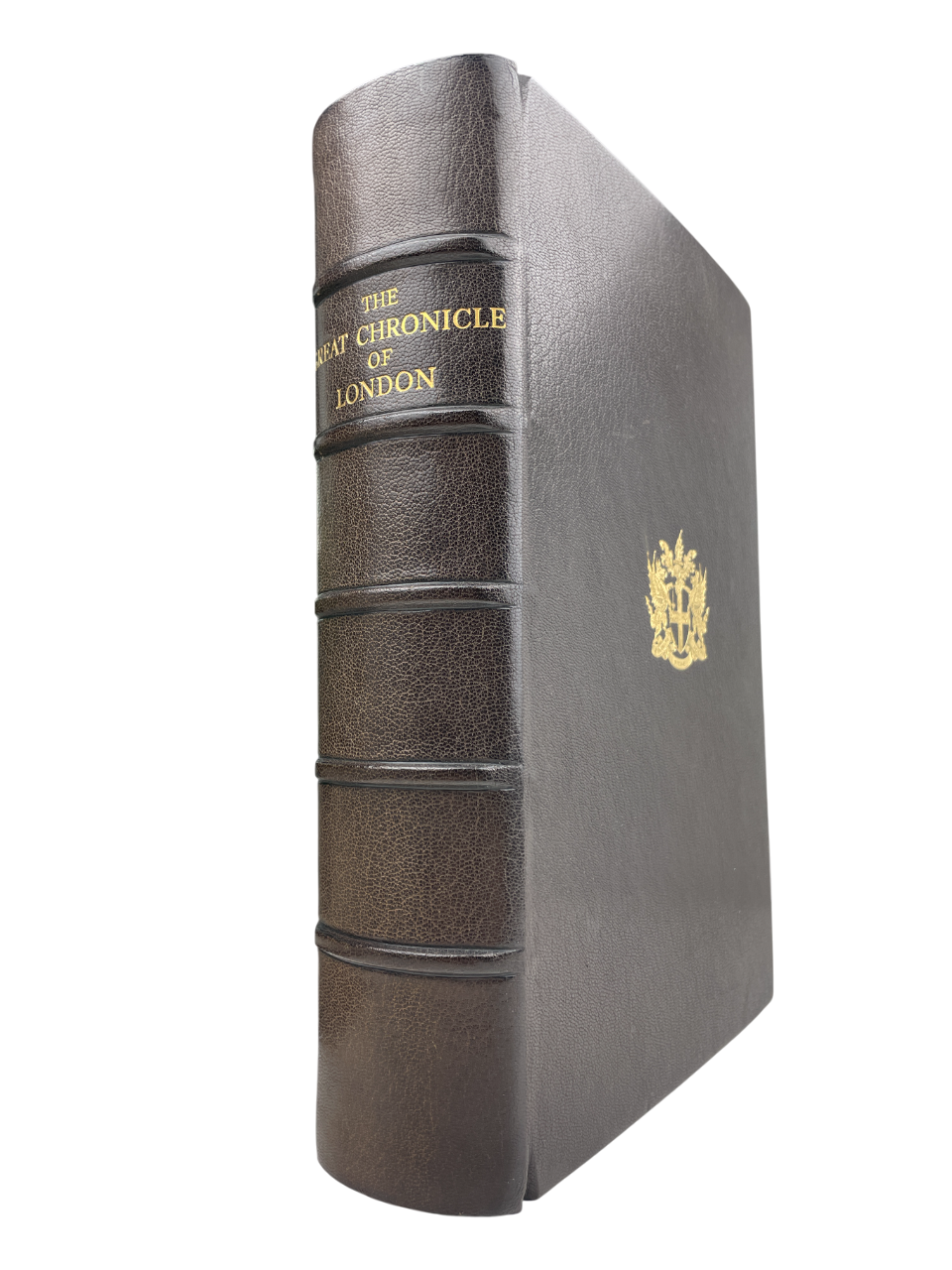 The Great Chronicle of London 1938 limited edition Zaehnsdorf binding medieval London Tudor history manuscript folio rare book Guildhall Library chronicle 1189-1512 civic feasts coronations fires political unrest historical record daily life London history collectible British bookbinding fine press Captain Edward Calcott Pryce C.B.E. provenance World War II solicitor politician City of London councillor Sheriff Montgomeryshire rare historical folio London archive manuscript early modern British history foli