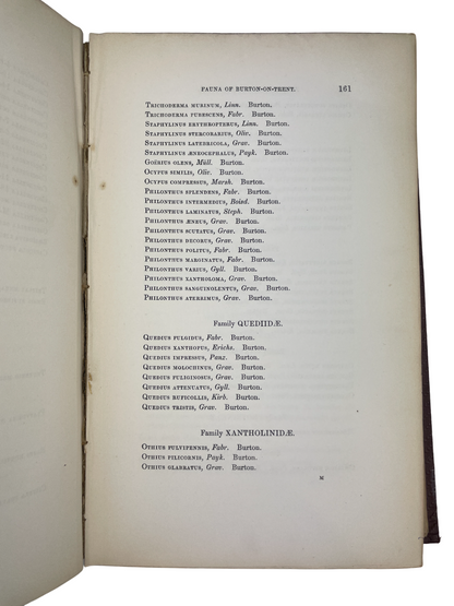 The Natural History of Tutbury, together with the Fauna and Flora of the District Surrounding Tutbury and Burton-on-Trent by Edwin Brown book First edition, signed, presentation inscription from the author on the half-title. This beautifully illustrated guide explores the natural history of Tutbury, England, detailing its local flora, fauna, and geological features. Complete with all illustrations. 