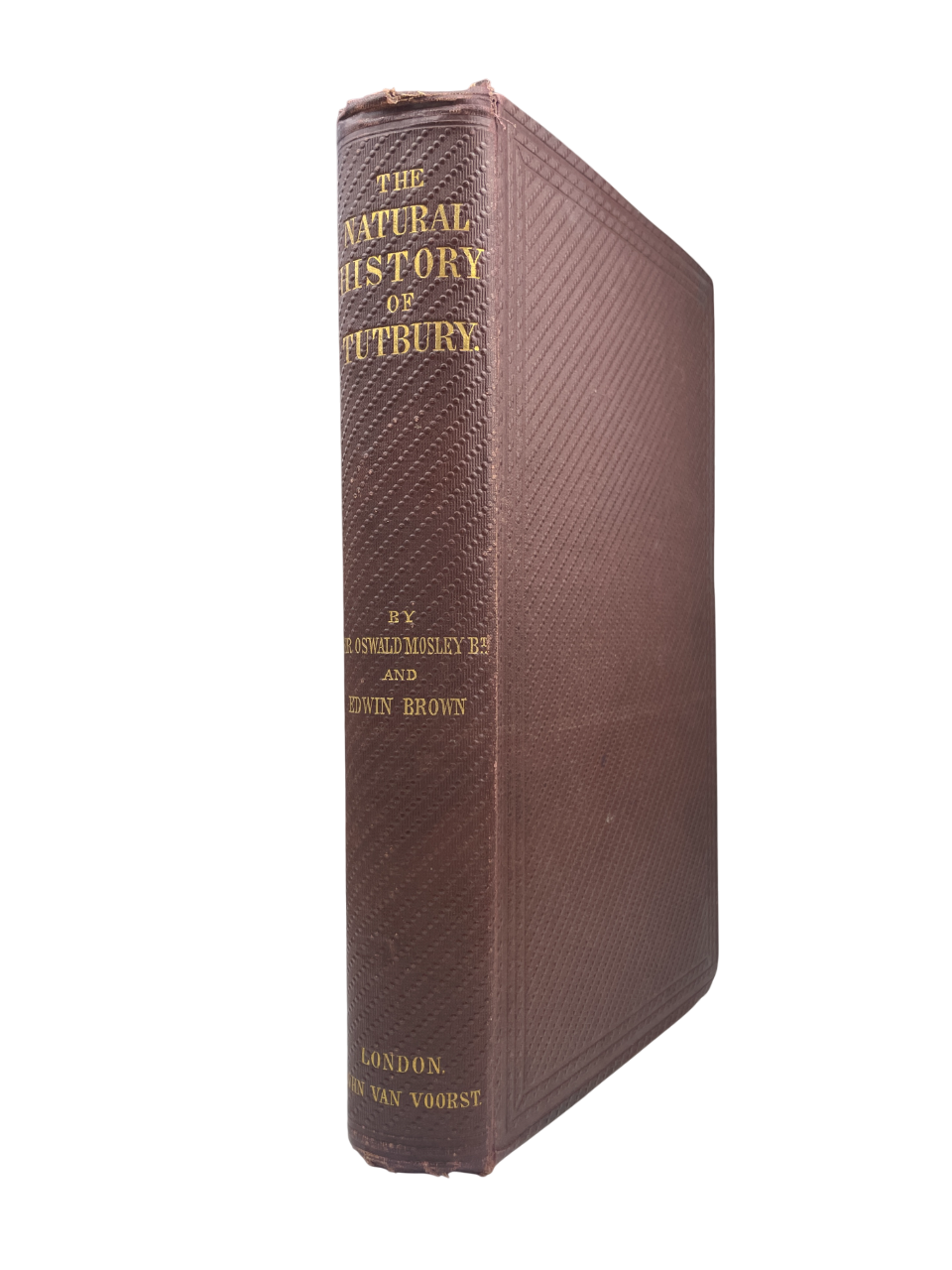 The Natural History of Tutbury, together with the Fauna and Flora of the District Surrounding Tutbury and Burton-on-Trent by Edwin Brown book First edition, signed, presentation inscription from the author on the half-title. This beautifully illustrated guide explores the natural history of Tutbury, England, detailing its local flora, fauna, and geological features. Complete with all illustrations. 