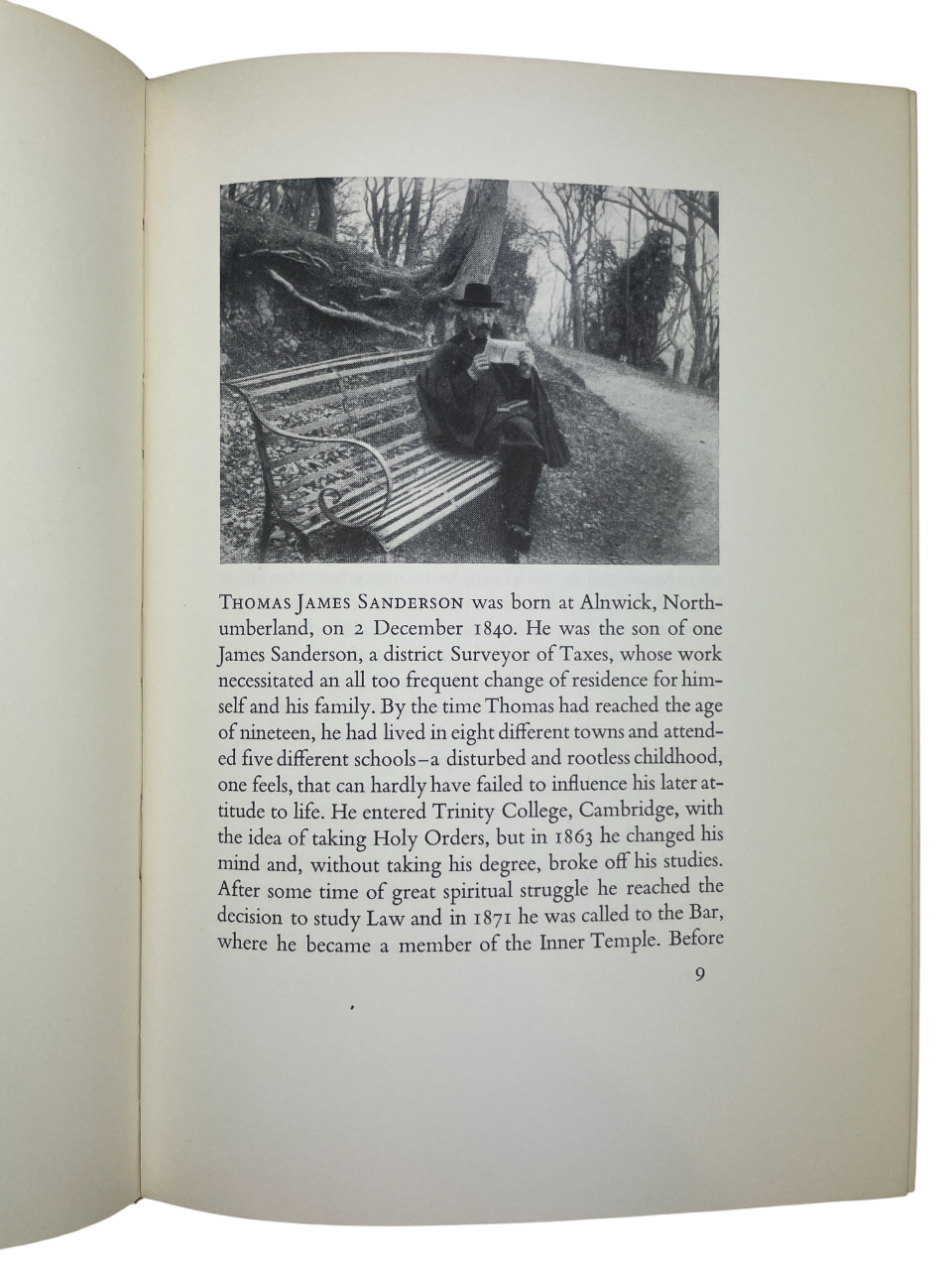 Vintage 1957 limited edition book Thomas James Cobden-Sanderson: Bookbinder and Printer, published in Copenhagen by Nordlundes Bogtrkkeri. Rare collectible fine press book on bookbinding and printing, limited to 100 copies. Arts and Crafts movement era design, printed on quality paper with elegant typography. Vintage bookbinding history collectible, ideal for collectors of rare books, printing history, and fine press editions.
